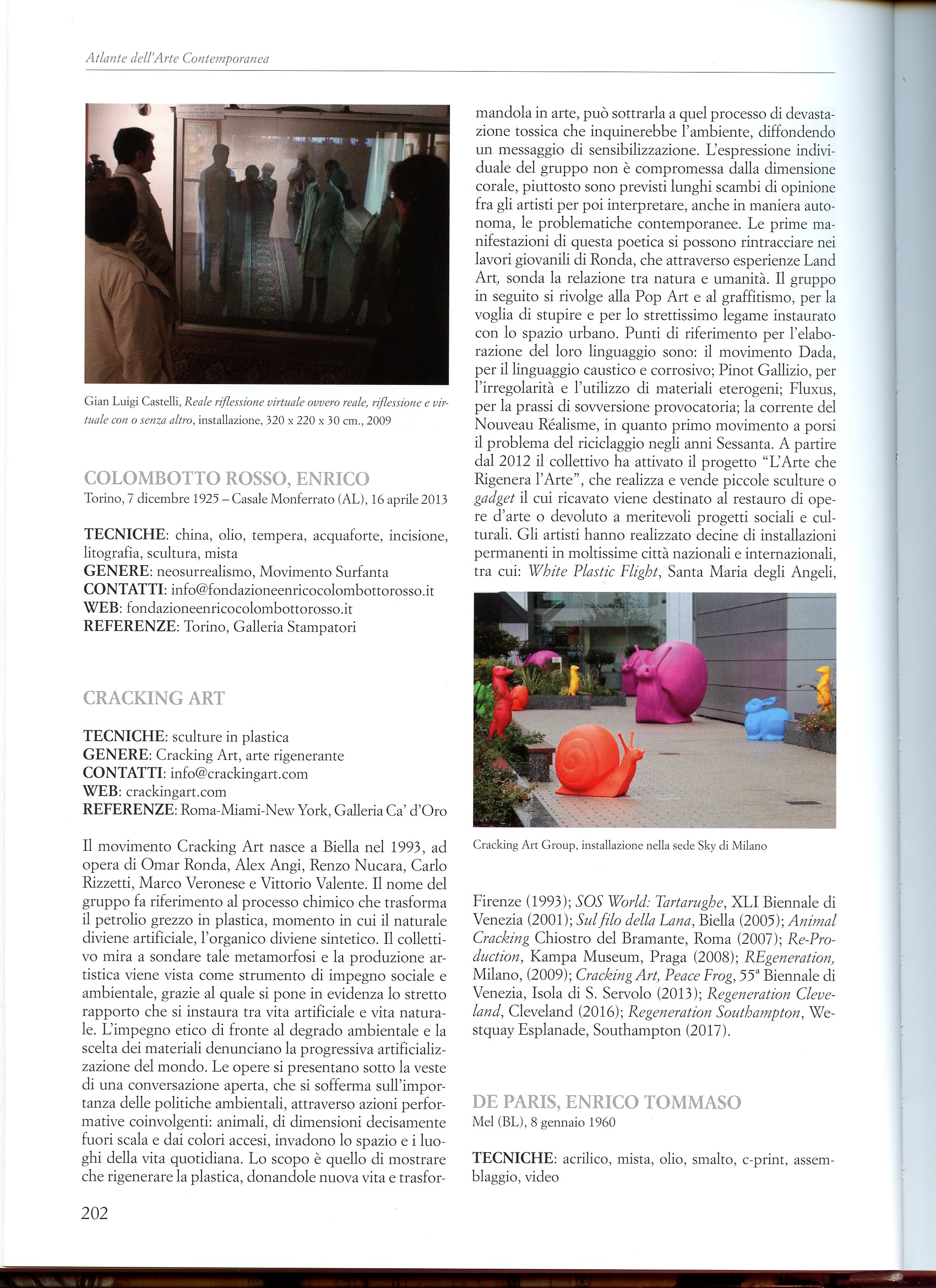 Enciclopedia Atlante della Arte Contemporanea De Agostini 2018  pag  202